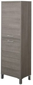 Colonna Portabiancheria L.53 Rovere Scuro con cesta inclusa