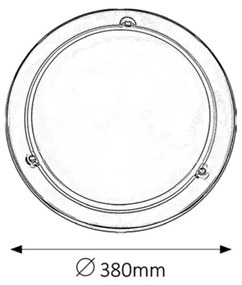 Rabalux 5143 - Plafoniera UFO 2xE27/60W/230V