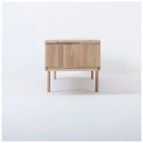 Cassettiera TV in rovere massiccio con 3 cassetti Fawn - Gazzda