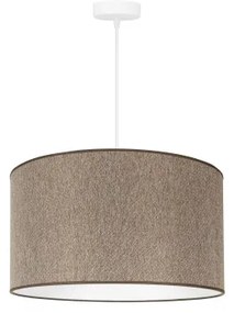 Duolla - Lampadario a sospensione con filo ROLLER ECO RECYCLING 1xE27/15W/230V diametro 45 cm marrone