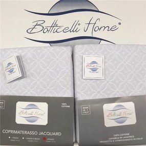 Coprimaterasso Varie Misure con angoli Botticelli Home in Spugna Jacquard 100% Cotone