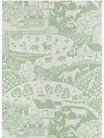 Farrow & Ball Carta da parati Gable - Green/ James White