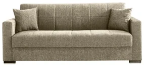 Divano pronto letto beige in tessuto cm 210x80x90 h