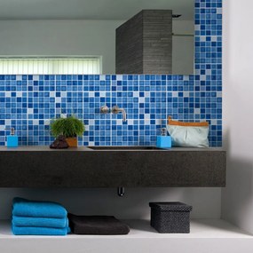 Set di 9 adesivi murali decorativi Ombre, 10 x 10 cm Mosaics - Ambiance