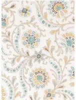 Nina Campbell Carta da parati Bavilles - Aqua/ Ochre