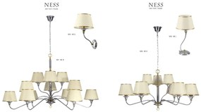 Jupiter 1412 - NESS NE K - Applique 1xE27/60W/230V