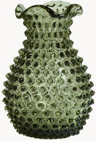 Vaso in vetro soffiato Hobnail, alt. 21 cm
