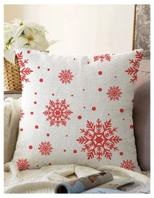 Set di 4 federe natalizie e runner da tavola Rosso Natale - Minimalist Cushion Covers