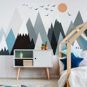 Adesivo murale Bambino gigante Adesivo montagne scandinave Parka - Ambiance