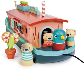 Tender Leaf - Casa galleggiante in legno con famiglia di lontre