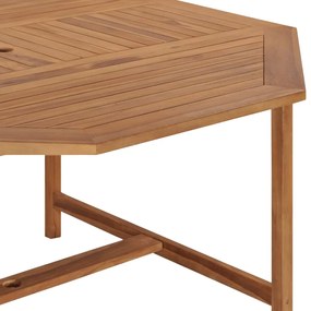 Tavolo da giardino 150x150x75 cm in legno massello di teak