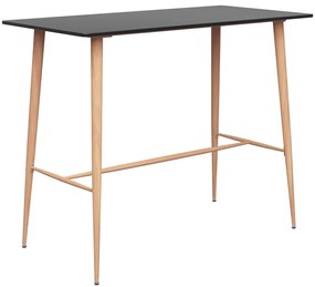 Tavolo Da Bar Nero 120x60x105 Cm /