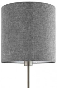 Eglo 96377 - Lampada da terra PASTERI 1xE27/60W/230V Ø 28 cm grigia