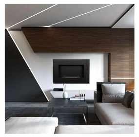 Camino a bioetanolo incasso DELTA 40x60 cm 2kW nero