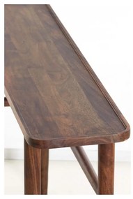 Consolle in acacia massiccia marrone 30x120 cm Qiano - Light &amp; Living