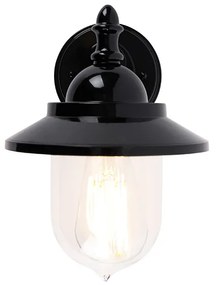 Lampada da parete per esterni classica nera IP44 - Oxford