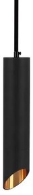Lampadario a sospensione con supporto rigido 1xGU10/35W/230V 20 cm nero