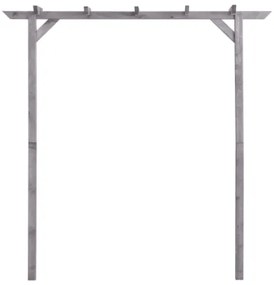 Pergolato da Giardino Grigio 200x40x205 cm in Pino Impregnato