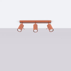 Sollux SL.1508 - Faretto RING 3xGU10/10W/230V rosso