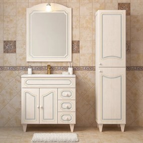 Mobile bagno da terra con lavabo L 90 x H 86 x P 49 cm decape' per vasca centrale Caravaggio