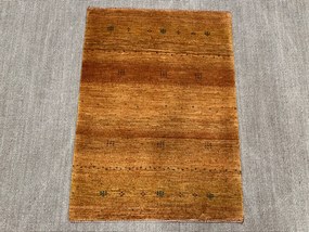 Loribaft Tappeto 90 x 120 Giallo (Iran) Annodato A Mano