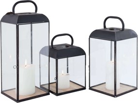 ANASTASIE - lanterna in vetro e acciaio