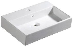 Isvea - Lavabo da appoggio PURITY 60x42 cm ceramica/bianco