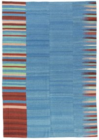 Kilim Tappeto persiano 220x310 Blu (Iran) Tessuto A Mano