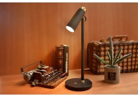 Immax 08991L- Lampada da tavolo LED dimmerabile con Qi di ricarica TIT LED/12W/230V nero