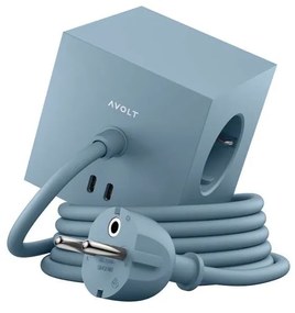 Avolt - Square 1 w/30W Dual USB-C & Magnet 1,8m Shark Blue Avolt