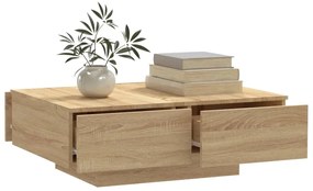 Tavolino da salotto rovere sonoma 90x60x31 cm legno multistrato