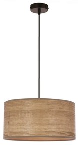 Lampada a sospensione marrone chiaro con paralume in rattan ø 30 cm Legno - Candellux Lighting