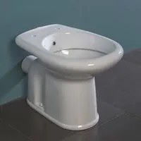 Water bidet combinato in ceramica con scarico a parete