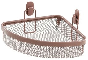 Mensola bagno angolare mocha in acciaio con 1 ripiano – Taki