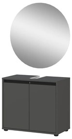 Set da bagno color antracite Lemont - Germania