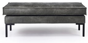 Pouf in similpelle grigio scuro Rate - Scandic