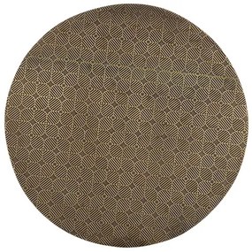 Tavolino basso rotondo in ottone battuto L45 cm FLOOR