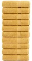 Asciugamani da Doccia 10 pz Oro 70x140 cm 600gsm 100% Cotone 137286