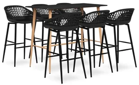 Set Da Bar 7 Pz Nero /
