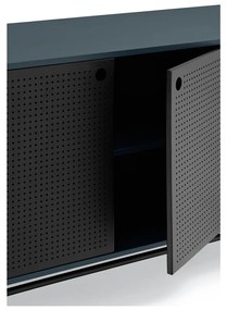 Cassettiera nera e blu, larghezza 212 cm Punto - Teulat