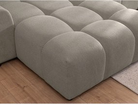 Divano angolare grigio tortora (con penisola a sinistra/con chaise lounge) Albane – Ropez