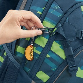 Zaino scuola coocazoo MATE, Lime Stripe, certificato AGR
