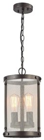 LUXERA 46072 - Lampadario a sospensione con catena IOWA 2xE27/60W/230V