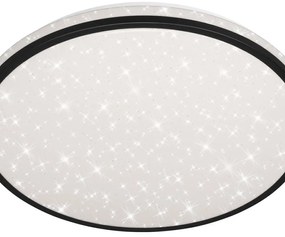 Plafoniera LED Skizo Ø 38 cm nero IP20, 2400 lumen