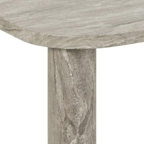 Tavolino grigio chiaro effetto marmo 75x100 cm Solano - Actona