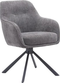 Set di sedie da pranzo grigia in imbottito 2 pz Avola – Unique Furniture