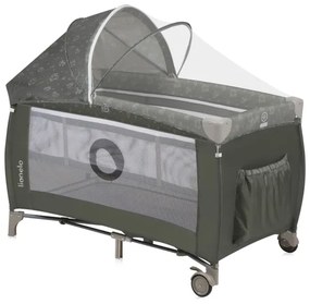 Lionelo - Lettino da viaggio SVEN PLUS Beige Oliva