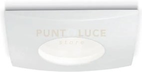 Gfa374- faretto da incasso ip65 bianco lucido quadrato 8,4x8,4 atta...