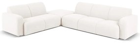 Divano angolare bianco in tessuto bouclé (angolo sinistro) Molino - Micadoni Home