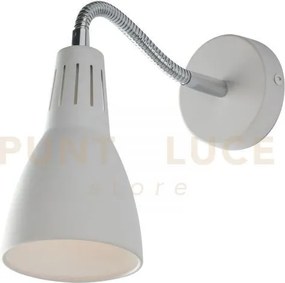 Applique a parete logiko bianca 1 luce attacco e14 8,5x33,5cm orien...